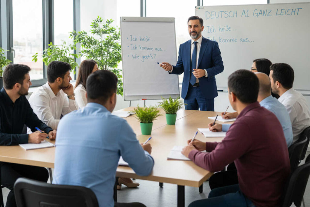 Deutsch A1 ganz leicht, German A1 Made Easy, Almanca A1 Çok Kolay, Німецька A1 дуже просто, Nemis tili A1 juda oson, الألمانية A1 بسهولة تامة